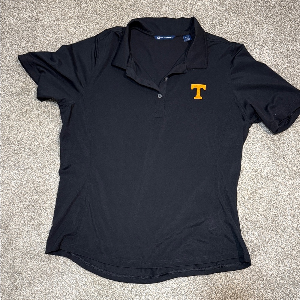 Cutter & Buck Black Polo with Gold Logo